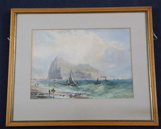 General Sir John Miller Adye (1819-1900), watercolour, Gibraltar